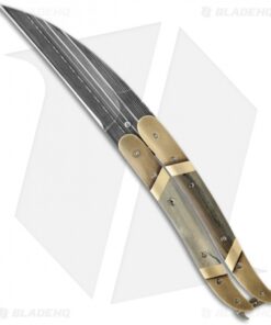 Corrie Schoeman Balisong Butterfly Knife Bronze & Mammoth Ivory (Damascus)