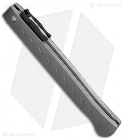 DKD American Phantom Swinguard Auto Knife Gray Aluminum (5" Satin) - Image 2