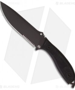 DPx H.E.F.T. 6 Assault Survival Knife w/ G-10 Handle (5.75" Black Serr)