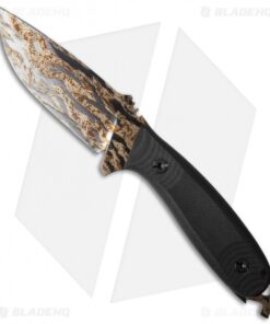 DPx HEFT 4 Fixed Blade Knife Black G-10 (4" Tiger Stripe Camo)