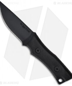 DUSTAR Knives Lahav Knife Fixed Blade w/ IDF Logo (3.5" Black Plain)