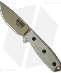 ESEE Knives ESEE-3P-MB-DE Knife Sheath & MOLLE Back (3.88" Dark Earth)