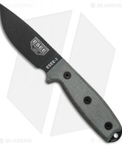ESEE Knives ESEE-3PM-B Modified Knife Black Sheath (3.88" Black)