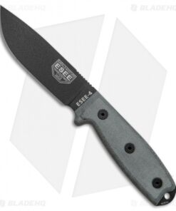 ESEE Knives ESEE-4P-B Fixed Blade Knife (4.5" Black)