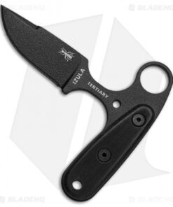 ESEE Knives Izula Tertiary Push Dagger Fixed Blade Knife Black G-10 (2.6" Black)