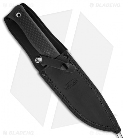 Fallkniven Knives A1 Survival Knife w/ Leather Sheath (6.3" Black Plain) - Image 2