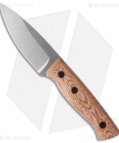 Fiddleback Forge Production Bushfinger Natural Canvas Micarta (4" Stonewash)