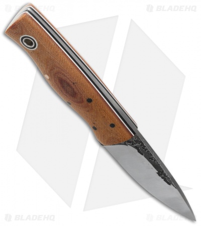 Fiddleback Forge Bushnub Knife Micarta (3.375" Satin) - Image 2