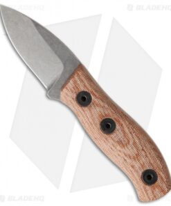 Fiddleback Forge Production Runt Knife Natural Canvas Micarta (2.125" Stonewash)