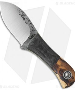 Fiddleback Forge Stubbymuk Knife Ironwood/Black Canvas (2.5" Satin)