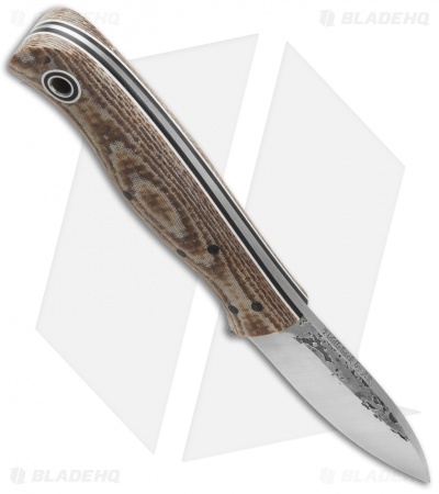 Fiddleback Forge Toboggan Knife Rattlesnake Burlap (2.875" Satin) - Image 2