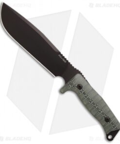 Fox Knives Combat Jungle Fixed Blade Knife (7.5" Black Plain) FX-133 MGT