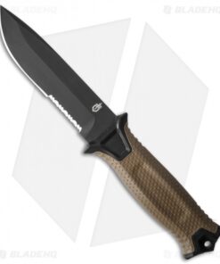 Gerber StrongArm Fixed Blade Knife Coyote Brown (4.8" Black Serr) 30-001059