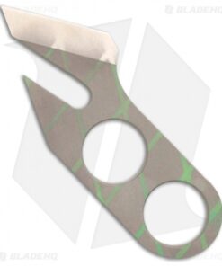 Gray Precision Rhino Tool Titanium Knife (Toxic Green / Bead Blast)