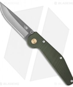 GT Knives Police Automatic Knife Green (3.625" Gray) GT111
