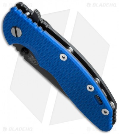 Hinderer XM-18 3.5 Spear Point Flipper Knife Blue G-10/Black Ti (DLC Black) BHQ - Image 2