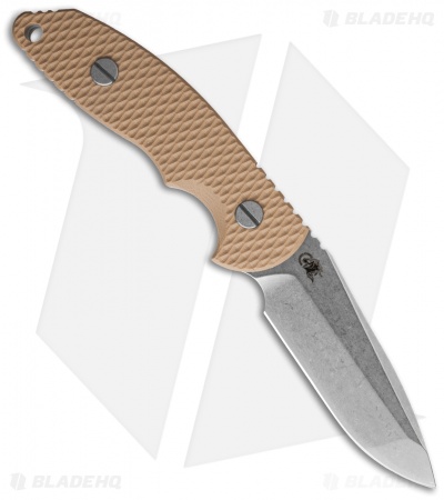 Hinderer Knives FXM 3.5" Fixed Blade Spanto Knife Coyote Brown *No Sheath - Image 2