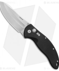 Hogue Knives EX-A04 Upswept Automatic Knife Black (4" Tumbled) 34416