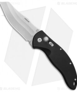 Hogue Knives EX-A04 Wharncliffe Automatic Knife Black (4" Tumbled) 34406