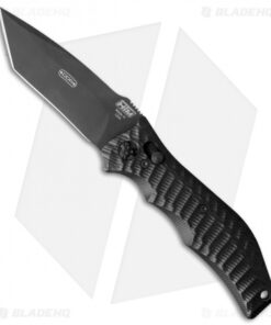HTM Gun Hammer Recurve Tanto Automatic Knife (3.5" Black)