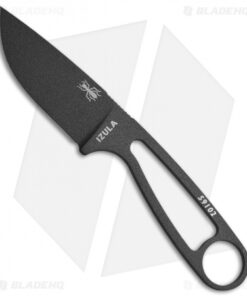 ESEE Knives Izula Tactical Gray Neck Knife Black Micarta Scales & Molded Sheath
