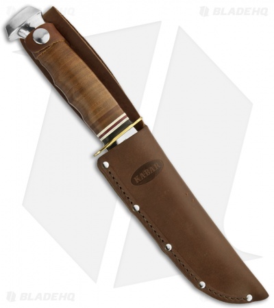 Ka-Bar Bowie Marine Hunter Fixed Blade Knife Leather (6" Polish) 1235 - Image 2