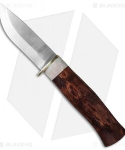 Karesuando Kniven Hunter 8 Fixed Blade Knife Curly Birch/Horn (3.25" Satin)