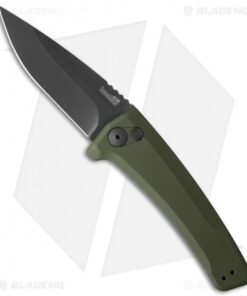 Kershaw Launch 3 Automatic Knife OD Green Aluminum (3.4" Black) 7300BLKOL