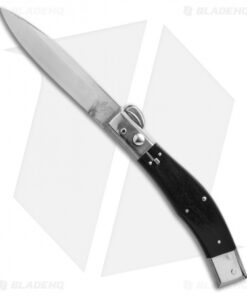 Lepre 10" Picklock Automatic Knife Ebony Wood (4.2" Satin)