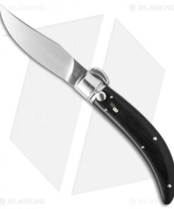 Lepre 9" Sicilian Picklock Automatic Knife Ebony Wood (3.7" Satin)