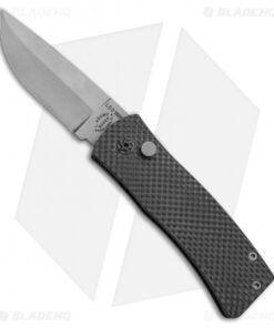 Les Adams Custom Bomb Ordnance A.O.S. Automatic Knife CF (3.5" Bead Blast)