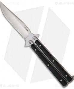 Les Voorhies Custom Knives Model 1 Balisong Butterfly Knife w/ Black G-10