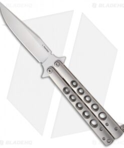 Les Voorhies Custom Knives Model 1 Balisong Butterfly Knife Titanium #1