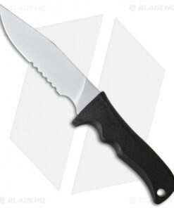 Maxpedition Medium Short Clip Point Knife (5.5" Bead Blast Serr) MSCP2