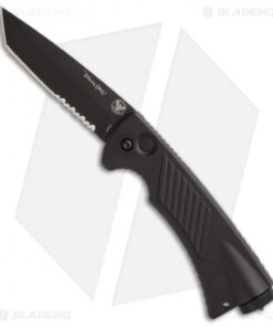 Meyerco Blackie Collins Rifleman's Tool Automatic Knife (3.75" Black Serr)