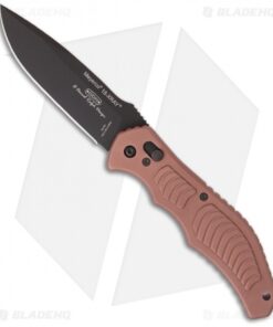 Meyerco 18 X-Ray Spear Point Automatic Knife Brown (3.8" Black) MFXRAY2E