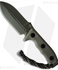 Microtech Crosshair Knife Green Double Edge Fixed (5" Green Elmax) 101-1GR