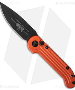 Microtech LUDT Automatic Knife Orange (3.4" Black) 135-1OR