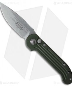 Microtech LUDT Automatic Knife OD Green (3.4" Stonewash) 135-10OD