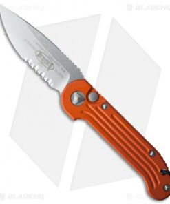 Microtech LUDT Automatic Knife Orange (3.4" Stonewash Serr) 135-11OR