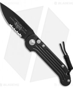 Microtech LUDT Automatic Knife Black (3.4" Black Serr) 135-2