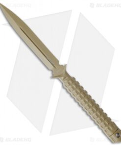 Microtech A.D.O. Knife D/E Dagger Fixed Blade (4.5" Tan Plain) 115-1TA