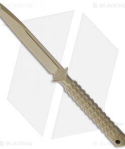 Microtech A.D.O. Tanto Knife T/E Fixed Blade (4.5" Tan) 117-1TA