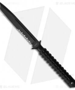 Microtech A.D.O. Tanto Knife T/E Fixed Blade (4.5" Black Serr) 117-2