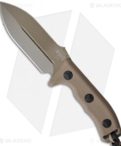 Microtech Crosshair Knife Tan Fixed Double Edge Blade (5" Tan) 101-1TA