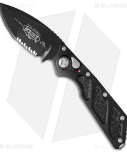 Microtech DOC Killswitch Automatic Knife Aluminum (3.75" Black Serr) 154-2