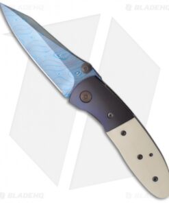 Microtech Marfione Custom Lightfoot LCC D/A Automatic Knife Pol Ivory (Damascus)