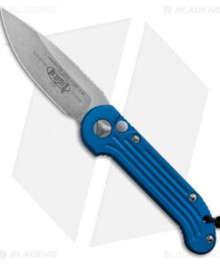 Microtech LUDT Automatic Knife Blue (3.4" Stonewash) 135-10BL