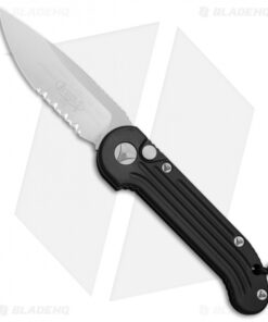 Microtech LUDT Automatic Knife Black (3.4" Satin Serr) 135-5