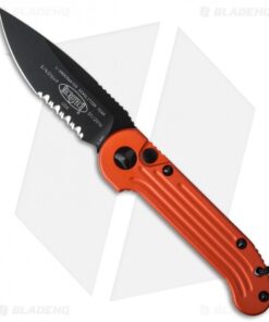 Microtech LUDT Automatic Knife Orange (3.4" Black Serr) 135-2OR